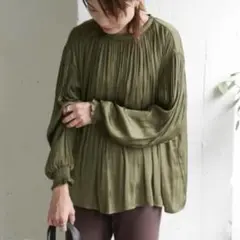 極美品　URBAN RESEARCH DOORS◆2WAYギャザーブラウス