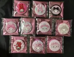 全10種 コンプリート マイメロ イオン シークレット刺しゅう缶バッジ