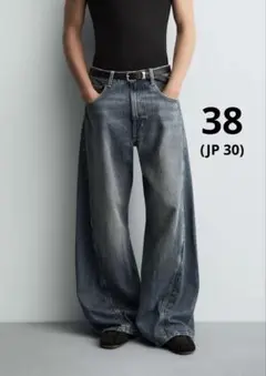 ZARA ザラ　バギーフィットツイストシームデニムパンツ