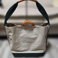 美品】豊岡鞄 News paper tote” 特殊ナイロン2way トート - メルカリ