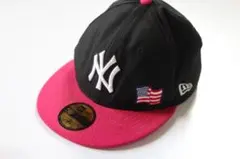 レア！ニューエラ 59FIFTY ヤンキース アメリカンフラッグ