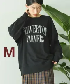 AMERICANHOLIC アソートカレッジロゴ裏毛プルオーバー　M　ブラック