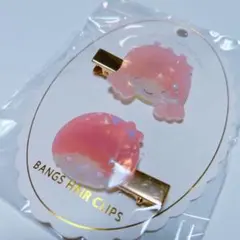 早い者勝ち‼️サンリオ キキララ ツインスターヘアクリップ 前髪ヘアクリップ2個