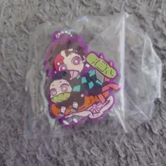 鬼滅の刃　炭治郎&禰豆子 ラバーキーホルダー