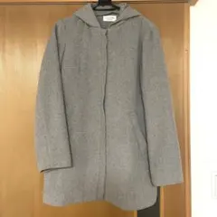 anyfam グレー　コート　フード付き