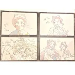 鬼滅の刃　おすそ分けポストカード4種　ufotableダイニング　しのぶ&カナエ