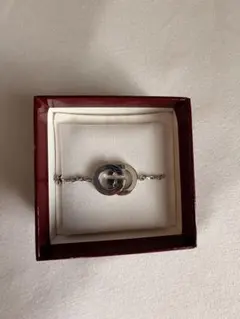 新品同様 グッチ GUCCI 925 指輪 リング シルバー 鏡面仕上げY876