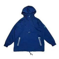 90s NIKE トラックトップ ジャージ パーカー 紺 スオッシュ L