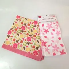 ディズニーランチナプキン　& 花柄ランチマット 2枚セットのサムネイル