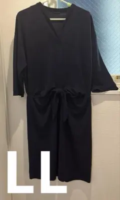 LL ネイビー 紺色 ワンピース