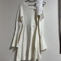 リボンニットワンピース