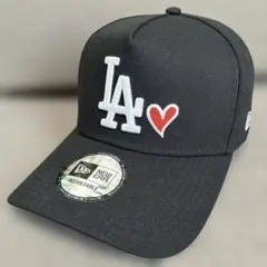 ニューエラ ハートロゴ　ロサンゼルスドジャース　ベースボールキャップ　ベルクロ
