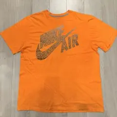 NIKE AIR ビックロゴ　プリント　Tシャツ オレンジ　3XL 古着のサムネイル