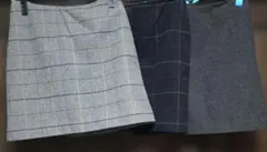 チェック柄 ミニスカート3着