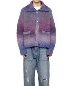 KAMIYA Sailor-Collar Knit Jacket Mサイズ