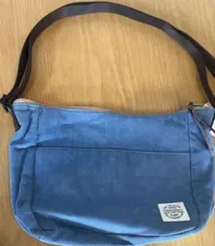 新品未使用　コーデュロイ 青 ショルダーバッグ