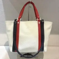 【美品】Kitamura トートバッグ　2way トリコロール