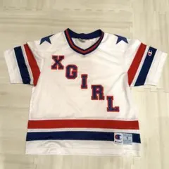 【Champion X-girl】メッシュ Tシャツ S ユニフォーム