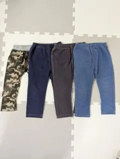 【まとめ売り】ユニクロ他 レギンス 4枚セット 90cm