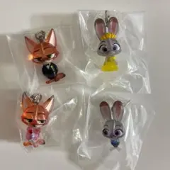 ズートピア2 めじるしアクセサリー ニックA.B ジュディAB 4点セット
