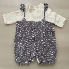 花柄ロンパース 50-70