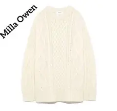 ミラーオーウェン　ケーブルニット　フリーサイズ