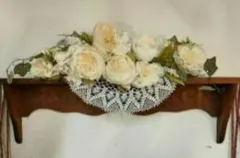 アンティーク　スタンド型ハンガー　木製 ジュエリー　布花　花冠　ディスプレイ台 アンティーク スタンド型ハンガー 木製 ジュエリー 布花 花冠