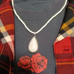 ホワイトターコイズ　ネックレス　インディアン　新品未使用