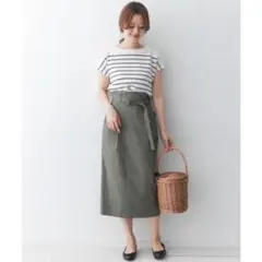 ★URBAN RESEARCH DOORS ワッフルパネルボーダーカットソー