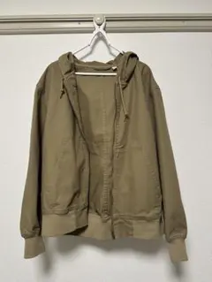 GU ジップパーカー M ブラウン 茶色