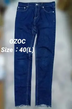 OZOC　カットオフ デニムパンツ インディゴブルー　サイズ40のサムネイル