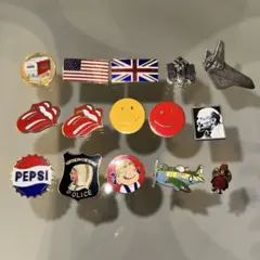 ヴィンテージ ピンバッチ　used まとめ　15点
