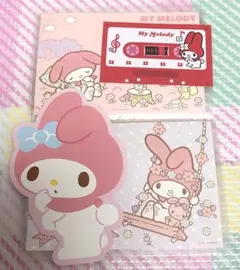 マイメロ　メモ帳　おすそわけファイル　サンリオ　ダイカット　平成レトロ