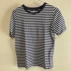 着用感あり　シネマクラブ ボーダー Tシャツ M ハニーズ ネイビー ホワイト