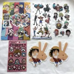 ワンピースシール まとめ売り ぷくぷくシール ハローキティコラボ 6点セット