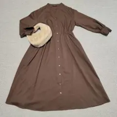 【美品】アーバンリサーチ ロッソ イージーケア シャツ ワンピース DB