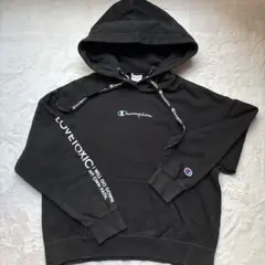 Champion×LOVE TOXIC コラボ　黒ブラックパーカーS140cm