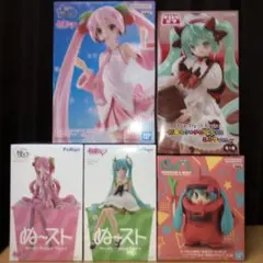 初音ミク プライズフィギュア 6体セット まとめ売り - メルカリ