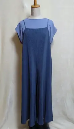 シンプリシテェブルーグレー　サロペット