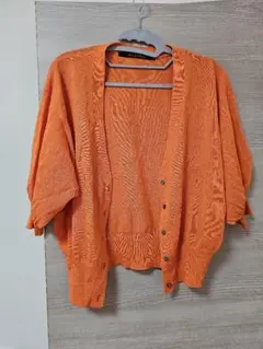イエッカベッカ　カーディガン　オレンジ