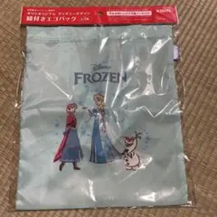 キリンオリジナル　ディズニーデザイン　紐付きエコバッグ　アナ雪　アナと雪の女王