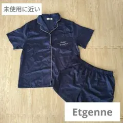 未使用に近い　Etgenne ネイビー ルームウェア パジャマ セットアップ　L