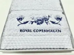 新品 ロイヤルコペンハーゲン ハンドタオル 5ツ星 ブルー 花柄刺繍のサムネイル