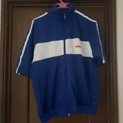 adidas 青 ジャージ Lサイズ