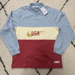 Nike USA ロゴ ポロシャツ スウェット　新品タグ付き　Mサイズ