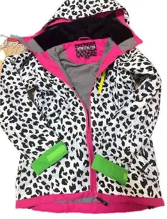 レオパード柄 スノーボードウェア Mサイズ DC スノーボードウェア L レオパード柄 ヒョウ柄 防水 10K DC