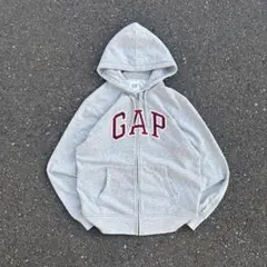 00s oldgap 人気カラー ロゴドン ジップパーカー シティー y2k