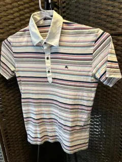 ストライプのポロシャツです