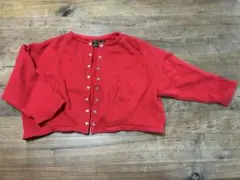 子供用カーディガン　赤色
