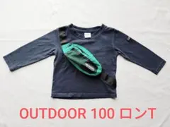 OUTDOOR アウトドア 100 ロンT ネイビー ウエストポーチ付き